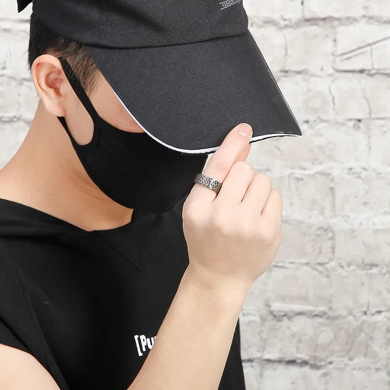 Personalized Punk Style Ring Stainless Steel Men's Jewelry