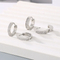 Stainless Steel Jewelry Rhinestone Earrings Suitable for Daily Wear