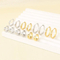 Trendy and Fashionable Stainless Steel Classic Curved Circular Temperament Girl Earrings Jewelry