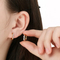 Fashionable Stainless Steel Rhinestone Earrings for Women's Jewelry Suitable for Daily Wear
