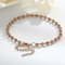 New Arrival Stainless Steel Minimalist Beaded Chain Hollow Ball Handmade Chain Bracelet
