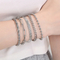 Unisex Style Lobster Clasp Chain 18K Gold Plated Twisted Stainless Steel Bracelet