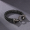 Punk Fashion Double Wolf Heads Multicolor Stainless Steel Men's Bracelet
