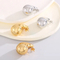 European and American Style Water Droplet Earrings with Versatile Temperament, Smooth Hollow Jewelry