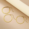 Trendy Double Chains Simple Versatile Snake Bone Bracelet Necklace Stainless Steel Men's Jewelry Set
