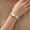 Stylish Adjustable Stainless Steel Couple Wide Watches Bracelets Bangles