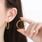 Vintage-Inspired Plain Large Hoop Earrings in Durable Stainless Steel