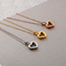 Fashion Stylish Necklace for Women Heart Shaped Steel Necklace
