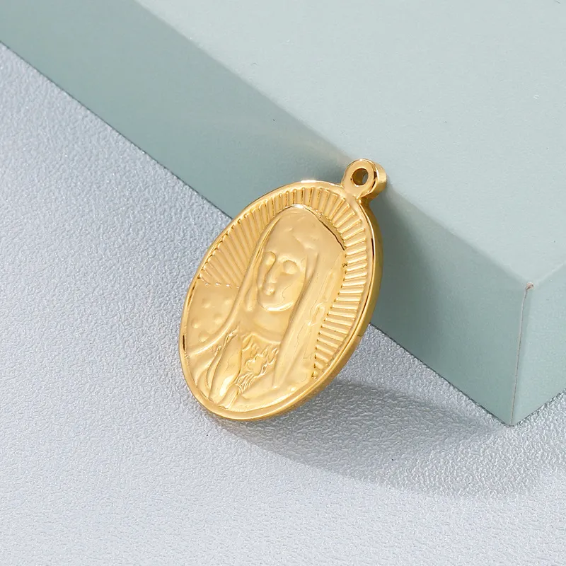 Stainless Steel Jewelry Accessories, Virgin Mary Hang Tag