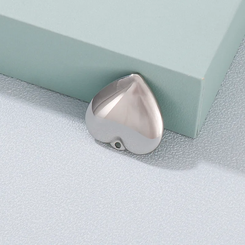 Stainless Steel Heart Pendant DIY Jewelry Accessories