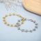 European and American Fashion Personality Stainless Steel Geometric Square Knot Jewelry Bracelet&Necklace Accessories