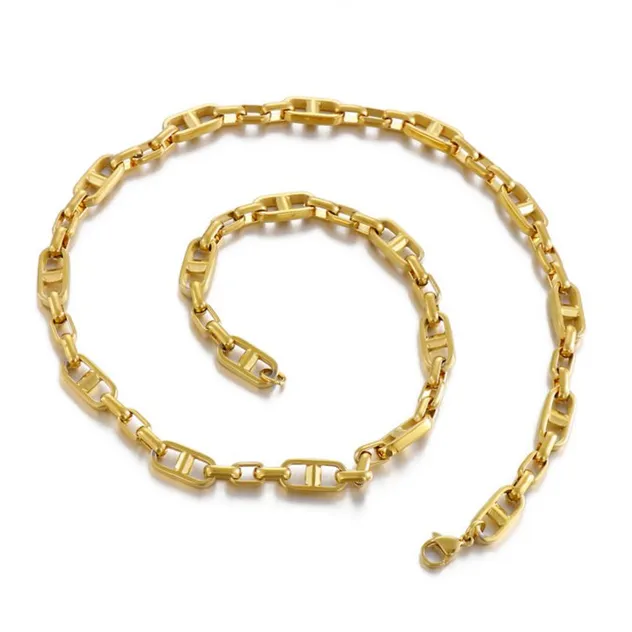 New Electroplated Stainless Steel Bracelet and Necklace Set for Women