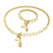 Hip-Hop Ball Padlock Gender-Neutral Sweater Chain Beaded Stainless Steel Jewelry Set Wholesale