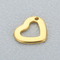 Stainless Steel Hollow Heart-Shaped Pendant Necklace DIY Jewelry Accessories