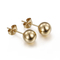 Round Beaded Stainless Steel Stud Earrings Available in Various Sizes and Colors