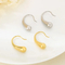 Geometric Arc Line Versatile Stainless Steel Earrings Women's Jewelry