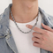 Unique Twisted Rope Chain Necklace Crafted From Stainless Steel