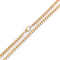 18K Gold Plated Square Pearl Necklace Stainless Steel Multi-Spec Pendant Chain