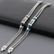 Wholesale Stainless Steel Double-Layer Boat Anchor Color Matching Bracelet Jewelry Buckle Trendy Men's Jewelry
