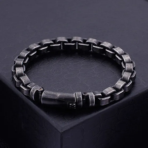 Fashion Jewelry Chain Simple Stainless Steel Retro Personalized Trendy Men's Bracelet