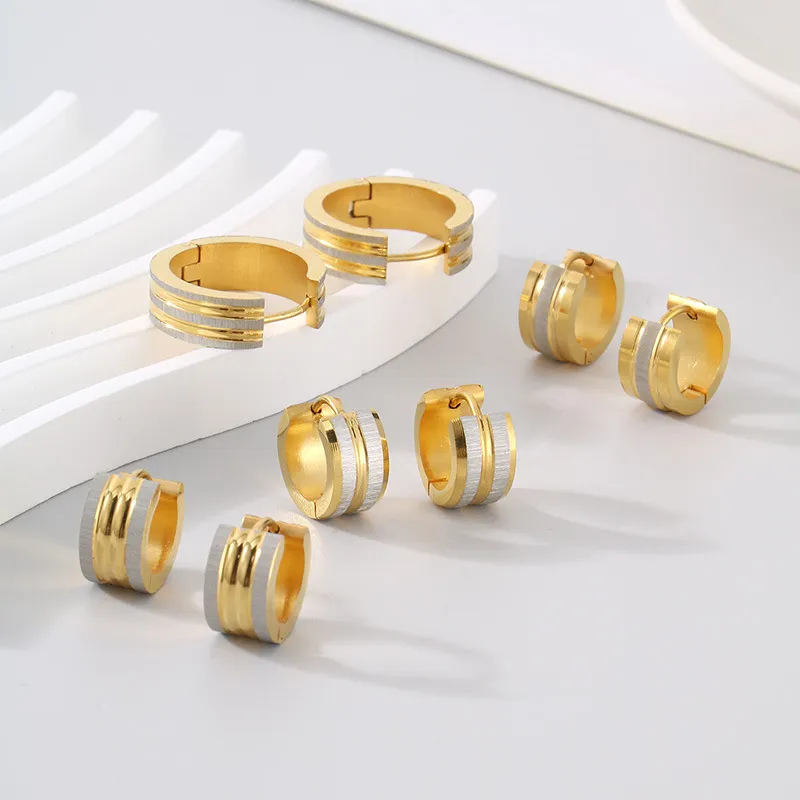 Stainless Steel Jewelry Unisex Earrings Suitable for Daily Wear
