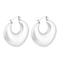 French Vintage Stainless Steel Earrings French Geometric Hollow Earrings 18K Gold-Plated Jewelry