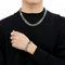 Six-Sided Milled Cuban Bracelet Necklace Fashion Stainless Steel Chain Jewelry