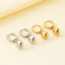 High Quality Stainless Steel Small Round Ball Temperament Women's Earrings Jewelry Wholesale