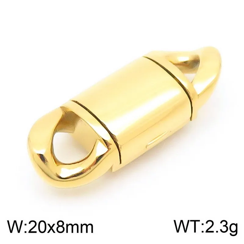 Stainless Steel Cuban Chain Buckle Arc Flip Buckle DIY Jewelry Buckle Wholesale