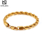 Steel Jewelry 18K Gold Dual Color Men's Women's Universal Stainless Steel Bracelet
