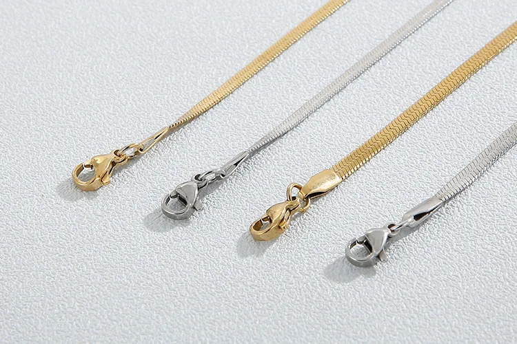European and American Creative Personalized Chain Bracelet Stainless Steel Cool Style Women's Short Blade Chain Necklace