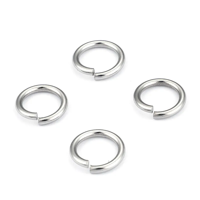 Stainless Steel Jewelry Accessories, Opening Rings, Multiple Sizes, DIY Handmade Jewelry Materials, Connecting Rings
