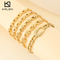 European and American Style Hollowed-out U-Shaped Horseshoe Buckle 18K Vacuum Electroplated Bangles