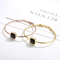 Elegant Multi-Color Zircon Bangle in 18K Gold Stainless Steel Jewelry