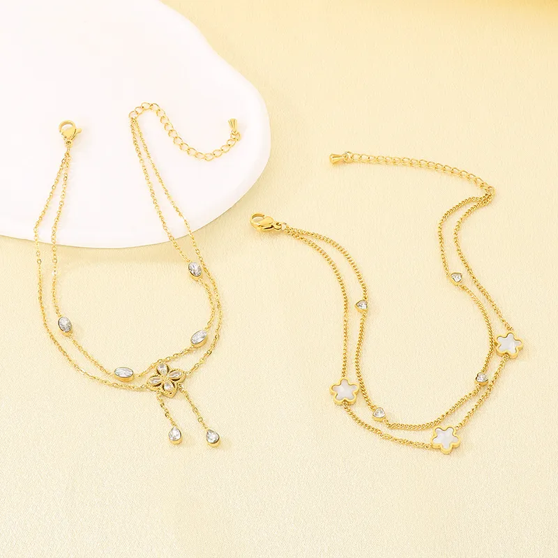 Fashionable Stainless Steel Anklet Chain Women's Jewelry Suitable for Daily Wear