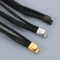 Men's Geometric Personalized Stainless Steel Magnet Buckle Multi Layer Braided Leather Bracelet Jewelry Wholesale