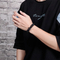 European and American Fashion Stainless Steel Creative Personalized Bullet Head Men's Leather Bracelet