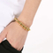 Retro Style Men's Stainless Steel Wire Waistband Punk Skull Bangle Bracelet