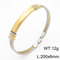 Stainless Steel Braided Three Row Steel Wire Rope Bangle with Curved Plate That Can Be Engraved with Letters